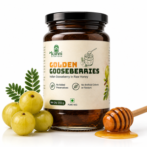 Kanni Ayurveda Golden Gooseberries – Indian Gooseberry in Raw Honey
