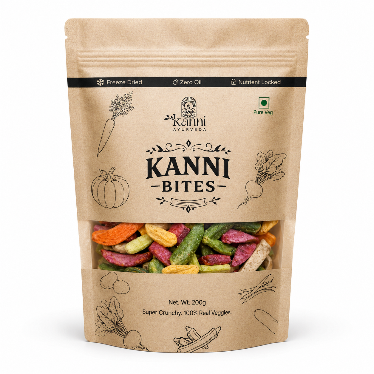 Kanni Bites – Freeze-Dried Vegetable Chips