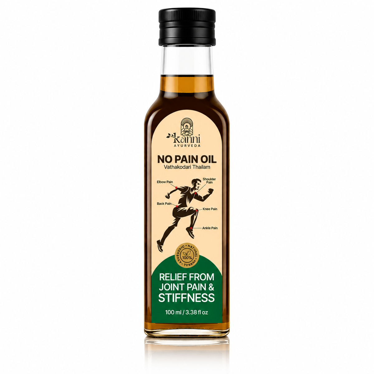 Kanni Ayurveda Herbal Knee Pain Oil (Vathakodari Thailam)