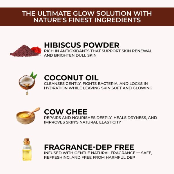 Hibiscus Soap (for Brightening & Dead Skin Removal)