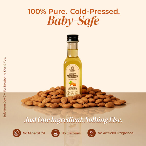 Organic Almond Baby Massage Oil