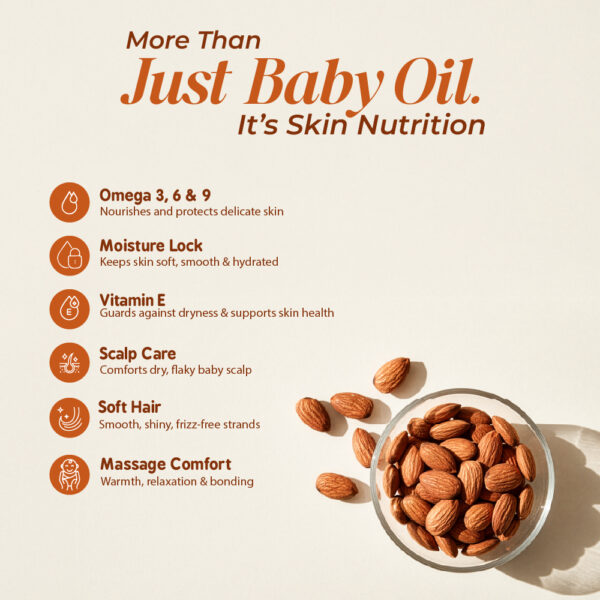 Organic Almond Baby Massage Oil